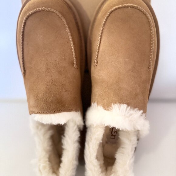 NIB UGGS UGG AUSTRALIA LORIA PULL ON SLIPPERS SHOES SIZE 9 CHESTNUT - Picture 9 of 9